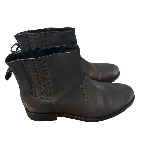Liebeskind Berlin Chelsea Ankle Bootie Brown Sparkle Leather Womens 39 US 8-8.5 - Picture 1 of 7